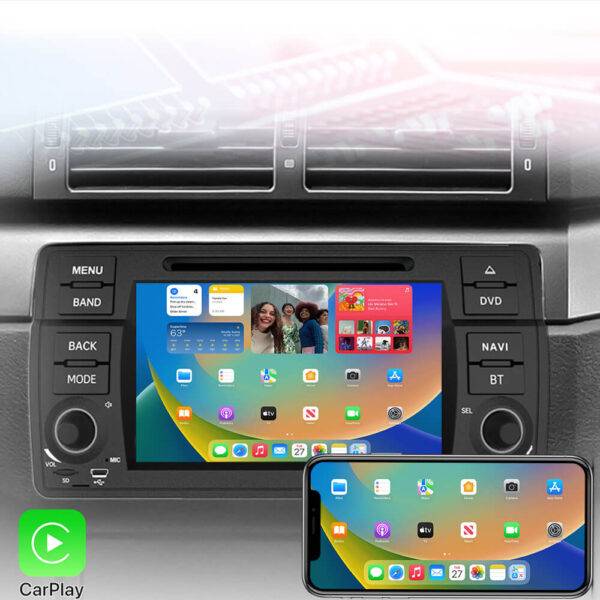 Autoradio Android 13 Pour BMW E46 (1999-2005) - Écran 9 Pouces, 4+64 Go, CarPlay Sans Fil, Caméra Recul, DSP, GPS